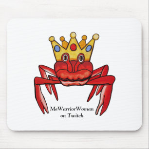 Alfombrilla De Ratón Royalty del cangrejo, MeWarriorWoman en Twitch