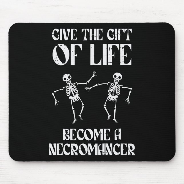 Alfombrilla De Ratón Rpg Become Necromancer Funny Gamer Boys Men Youth  (Frente)