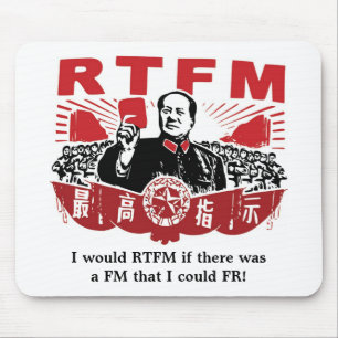 Alfombrilla De Ratón RTFM Mousepad de Mao