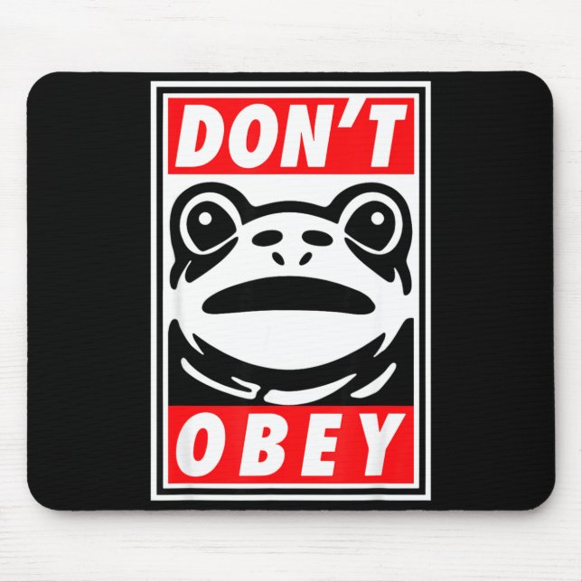 Alfombrilla De Ratón Rtland Frog Don't Obey  (Frente)