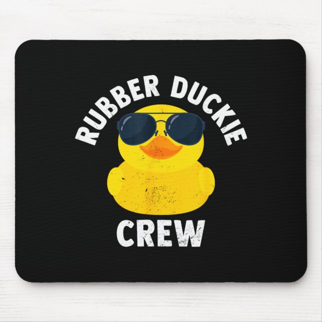 Alfombrilla De Ratón Rubber Duckie Crew Funny Rubber Duck  (Frente)