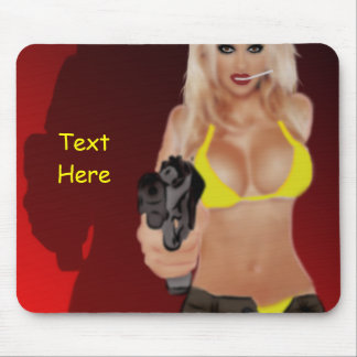 Alfombrilla De Ratón Rubia peligrosa - Femme Fatale Maousepad