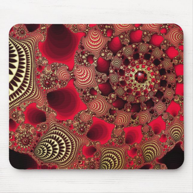 Alfombrilla De Ratón Rubies y Mousepad de oro (Frente)