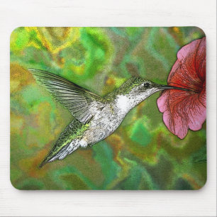 Alfombrilla De Ratón Ruby-throated-Hummingbird-4219-2