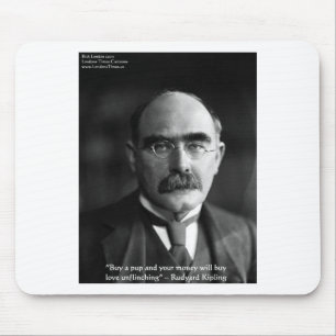Alfombrilla De Ratón Rudyard Kipling Cita "Amor Cachorro" Regalos Tees