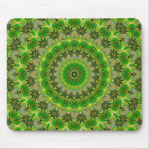 Alfombrilla De Ratón Rueda de mandala verde