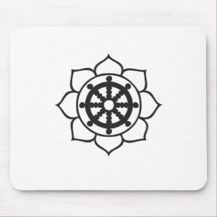 Alfombrilla De Ratón Rueda Lotus de Dharma