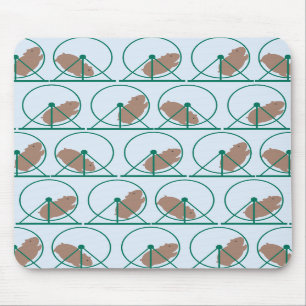 Alfombrilla De Ratón Rueda Mousepad del hámster