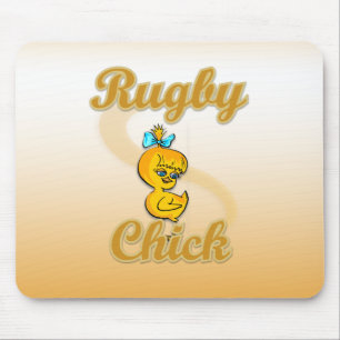 Alfombrilla De Ratón Rugby Chick