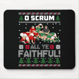 Alfombrilla De Ratón Rugby Retro O Scrum Todos los Fieles Feo Alegre Na