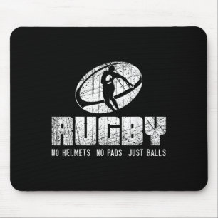 Alfombrilla De Ratón Rugby Sin Casco Sin Almohadillas Solo Camiseta - F