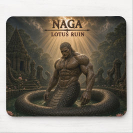 Alfombrilla De Ratón Ruina de Loto Naga Realismo Oscuro