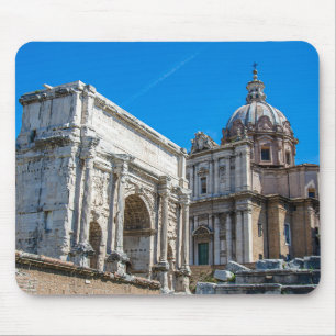 Alfombrilla De Ratón Ruinas del Foro Romano en Roma, Italia