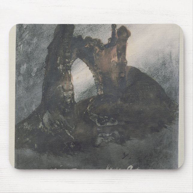 Alfombrilla De Ratón Ruinas en Groz-Nez, el jersey, o el arco (Frente)