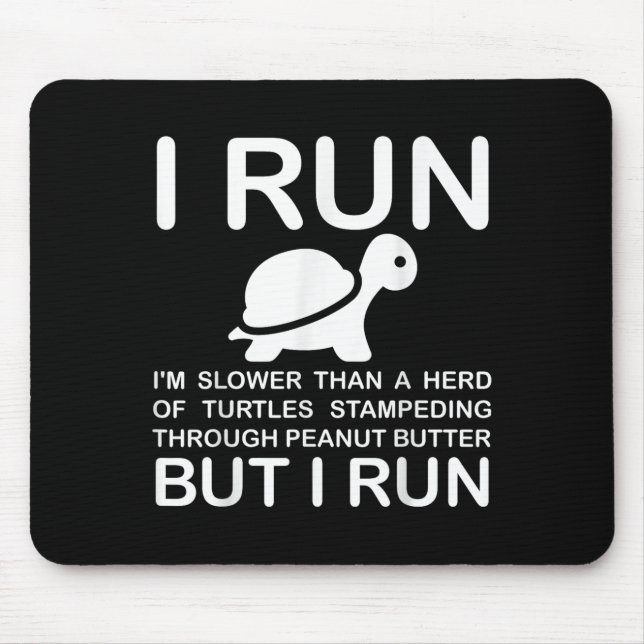 Alfombrilla De Ratón Running Motivation Turtle  (Frente)