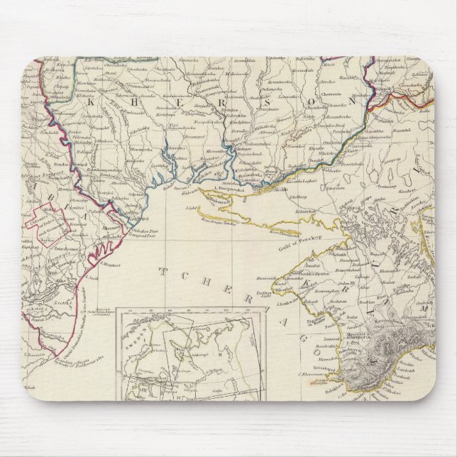 Alfombrilla De Ratón Rusia en Europa Parte VIII con mapa de índices (Frente)