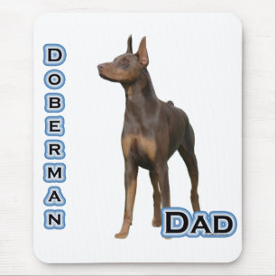 Alfombrilla De Ratón Rust Doberman Dad 4