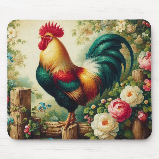 Alfombrilla De Ratón Rústico/vintage (Frente)