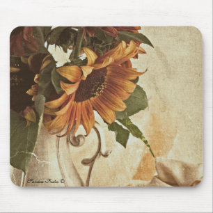 Alfombrilla De Ratón Rusty Naranja Sunflowers