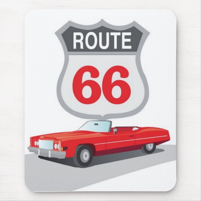 Alfombrilla De Ratón Ruta 66 Mousepad (Frente)