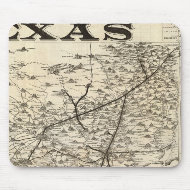 Alfombrilla De Ratón Ruta a Texas (Frente)