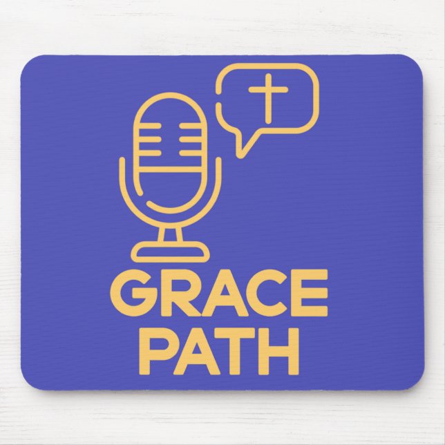 Alfombrilla De Ratón Ruta de gracia 🎙️ teclado ✝️ ratón (Frente)
