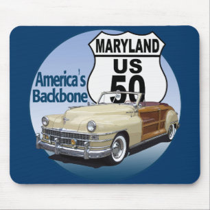 Alfombrilla De Ratón Ruta de Maryland US 50