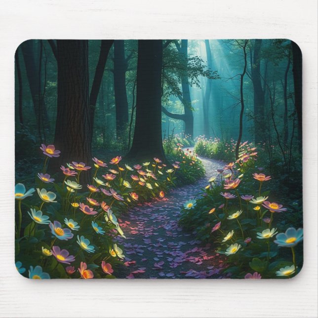 Alfombrilla De Ratón Ruta del bosque (Frente)