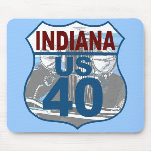 Alfombrilla De Ratón Ruta Indiana US 40 - Duesenberg