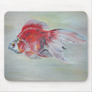 Alfombrilla De Ratón Ryukin Goldfish Pintura acrílica