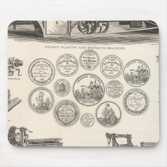 Alfombrilla De Ratón SA Woods Machine Company (Frente)
