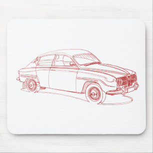 Alfombrilla De Ratón Saab 96 1967
