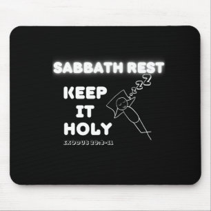 Alfombrilla De Ratón Sabbath Rest Keep It Holy Graphic Design