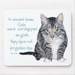 Alfombrilla De Ratón Sabiduría de Gatos - en tiempos antiguos, los Gato