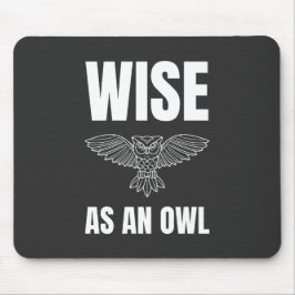 Alfombrilla De Ratón Sabio como búho