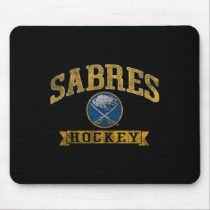 Alfombrilla De Ratón Sabres de Búfalo Hockey Vintage Nhl Licencia Ofici