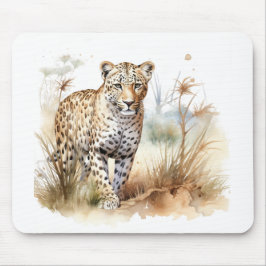 Alfombrilla De Ratón Safari de Animales Leopardo