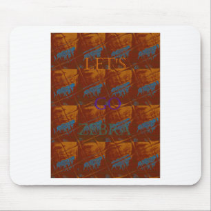 Alfombrilla De Ratón Safari de Savannah dejemos ir a Zebra Hakuna Matat