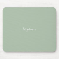 Sage Green Name Modern Elegant Monograma Boho