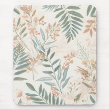 Sage Patrón de Acuarela de Hoja de Blush Botánico