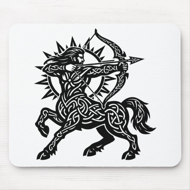 Alfombrilla De Ratón Sagitario — El Arquero de BurnsInHell (Frente)