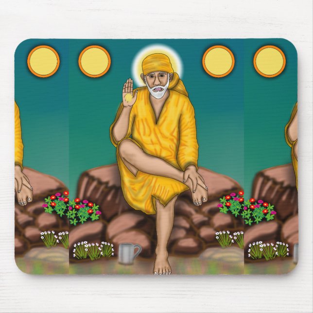 Alfombrilla De Ratón Sai Baba Mouse Pad (Frente)