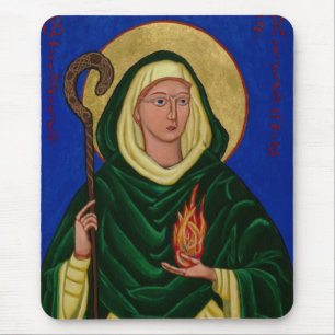 Alfombrilla De Ratón Saint Brigid con fuego sagrado