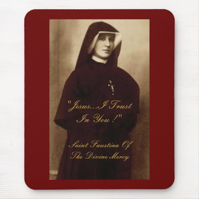 ALFOMBRILLA DE RATÓN SAINT FAUSTINA DE LA DIVINA MERCÍA (Frente)