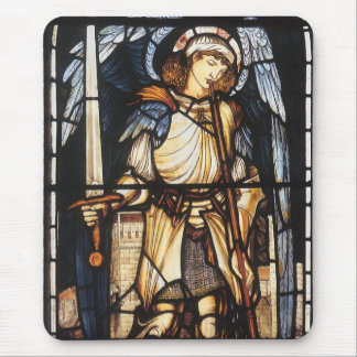 Alfombrilla De Ratón Saint Michael por Sir Edward Coley Burne-Jones