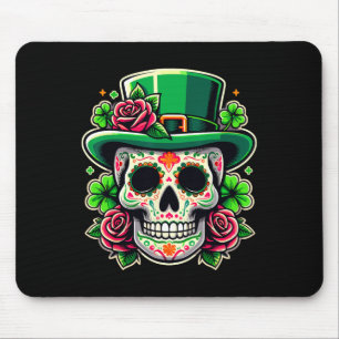 Alfombrilla De Ratón Saint Patricks Day Sugar Skull La Catrina St Peddy