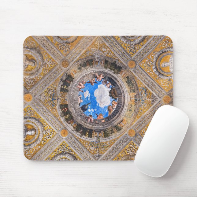 Alfombrilla De Ratón Sala de Bridas, techo de Andrea Mantegna (Con ratón)