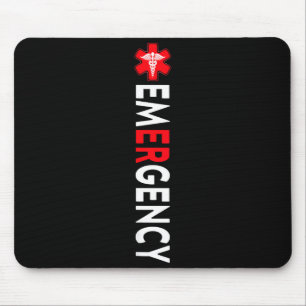 Alfombrilla De Ratón Sala de emergencias divertida enfermera de urgenci