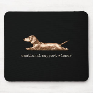 Alfombrilla De Ratón Salchicha de Apoyo Emocional Funny Dachshund Perro
