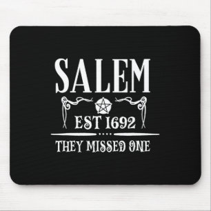 Alfombrilla De Ratón Salem 1692 Perdieron Uno Por Halloween Bruja